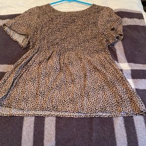 Cheetah print top